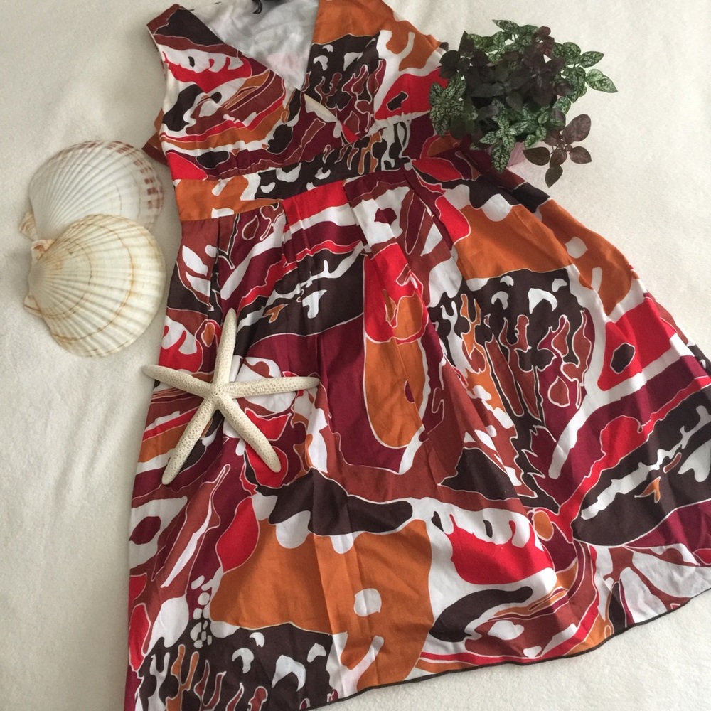 Donated New Directions abstract design cotton dress